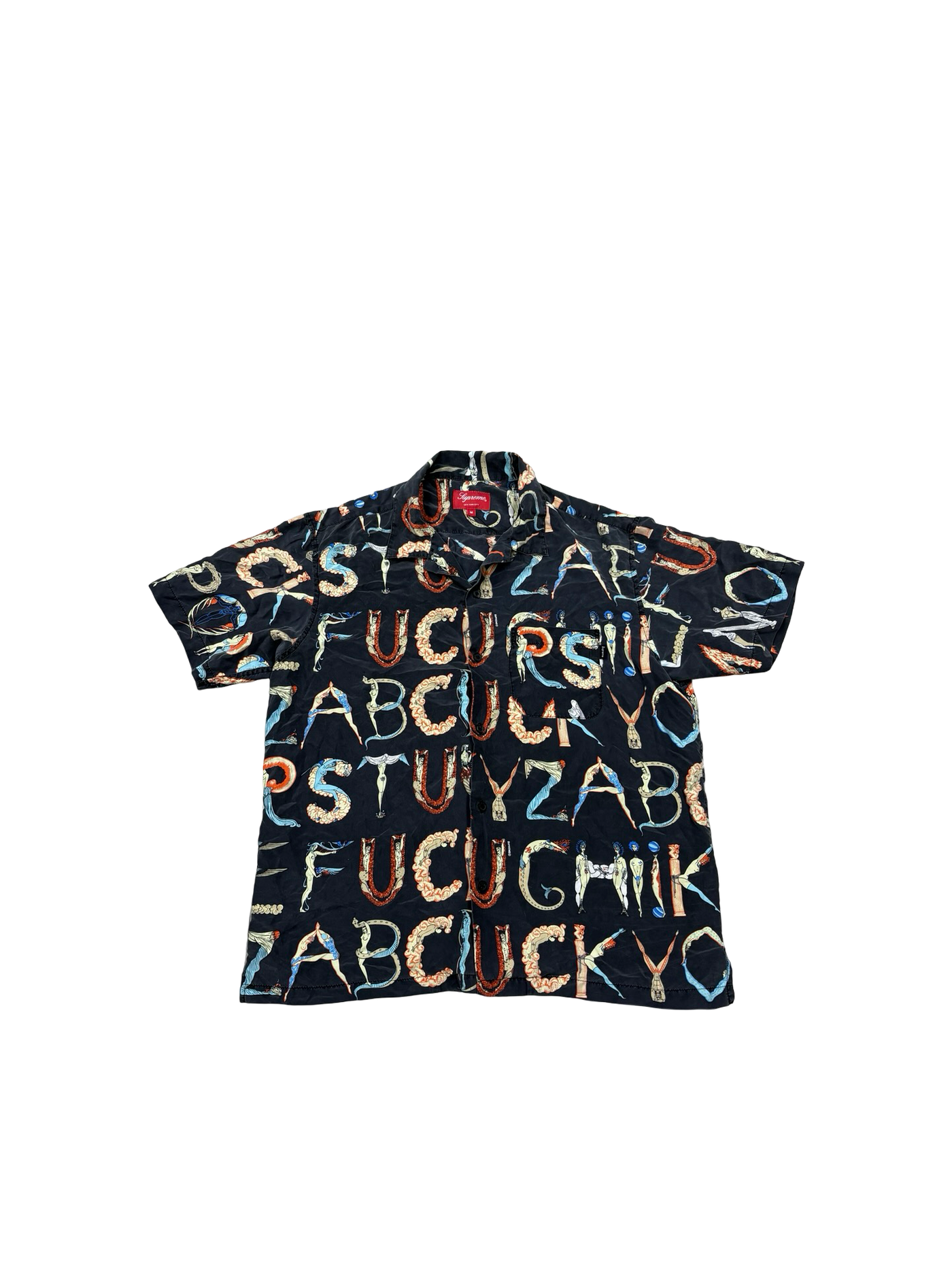 Supreme Alphabet Silk Shirt