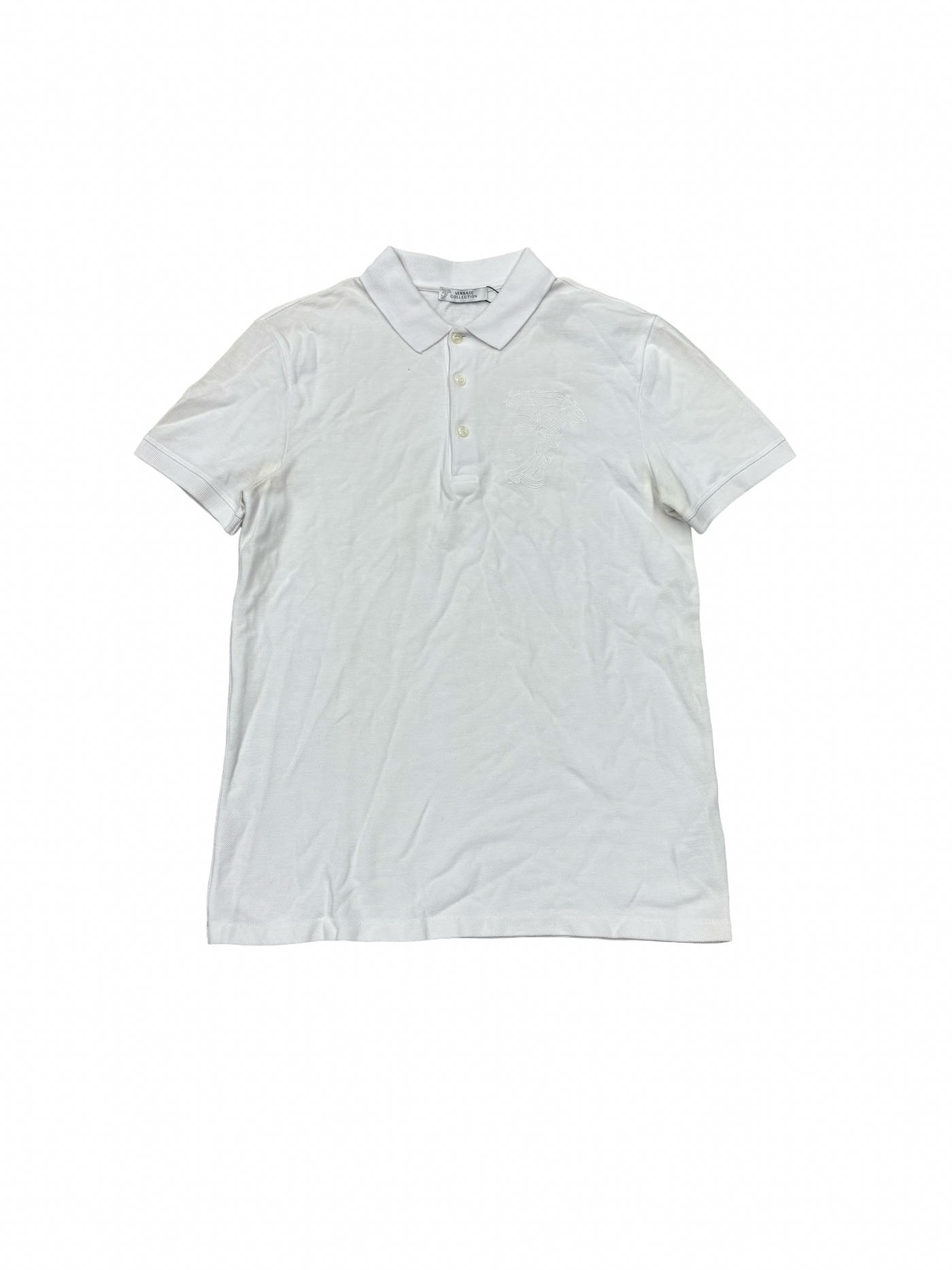 Versace Cotton Polo Shirt White