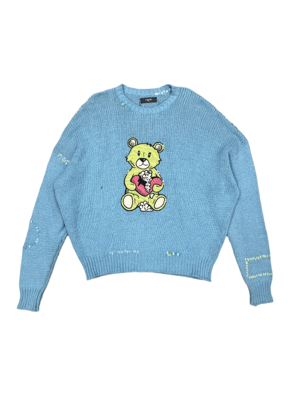 Amiri Teddy Bear Patch Loveless Sweater