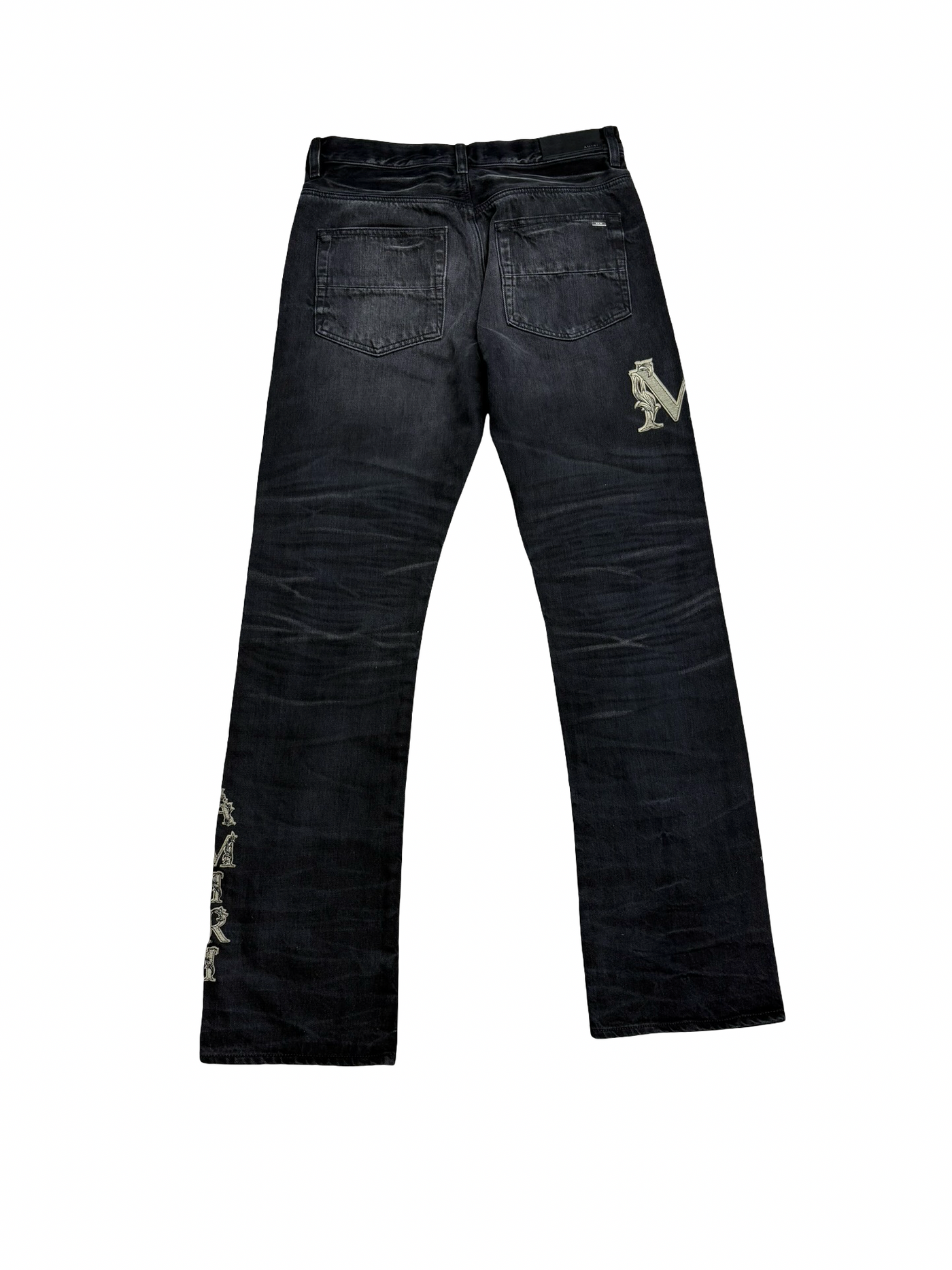 Amiri Straight-Leg Jeans Faded Black