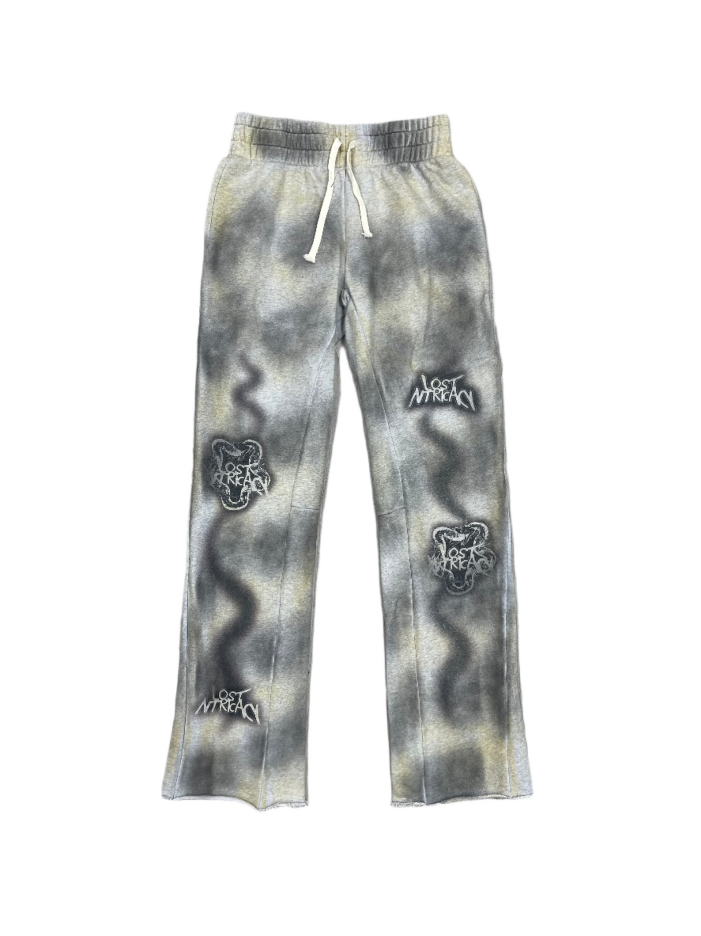 Lost Intricacy Grey Faded Sweatpants