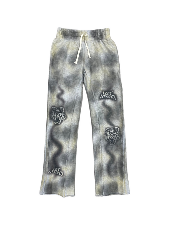 Lost Intricacy Grey Faded Sweatpants