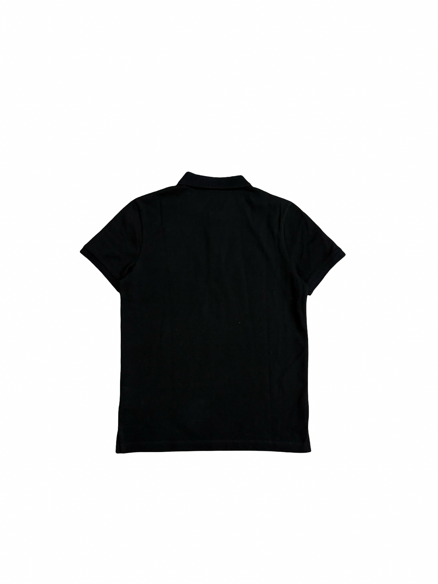 Moncler Cotton Pique Polo Shirt Black