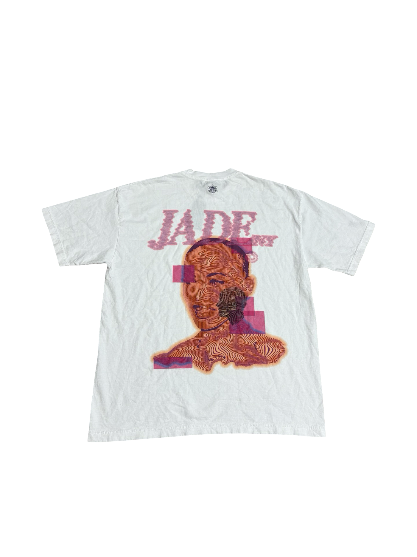 LA Apparel Jade NY Eyes T-Shirt White