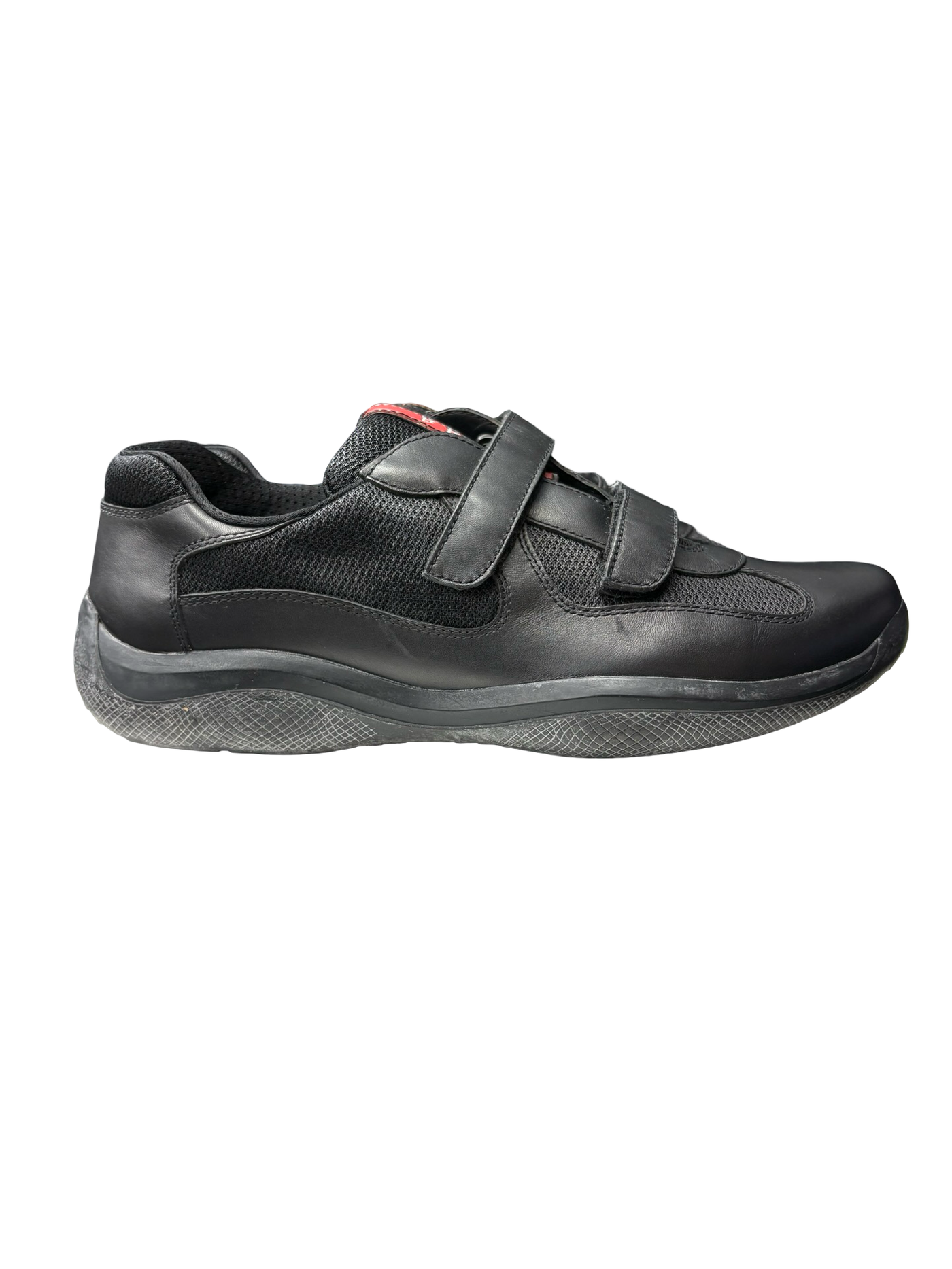 Prada America's Cup Lather Sneakers Black