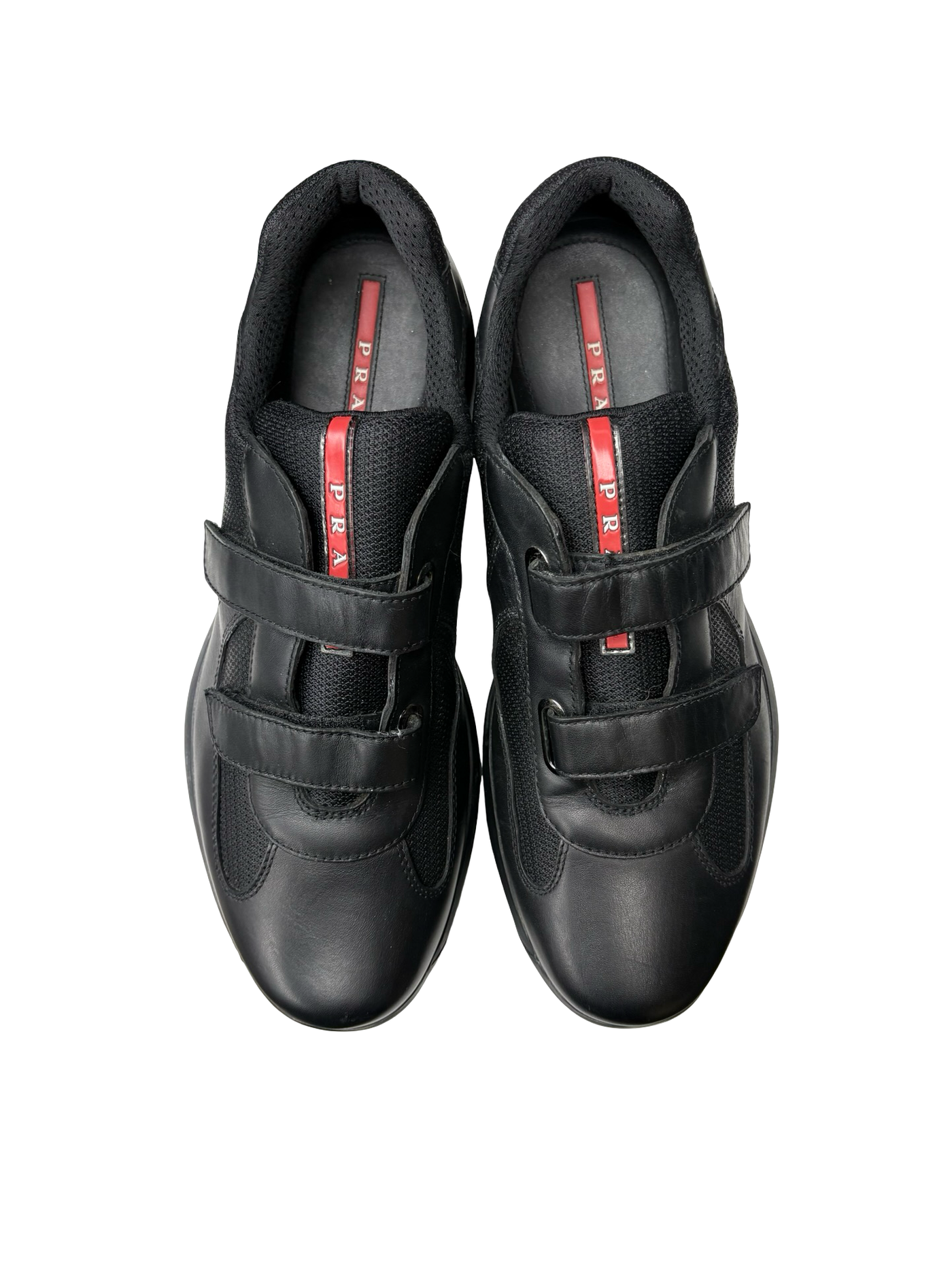 Prada America's Cup Lather Sneakers Black