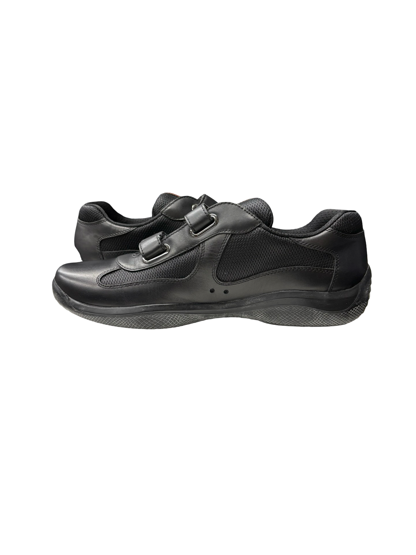 Prada America's Cup Lather Sneakers Black