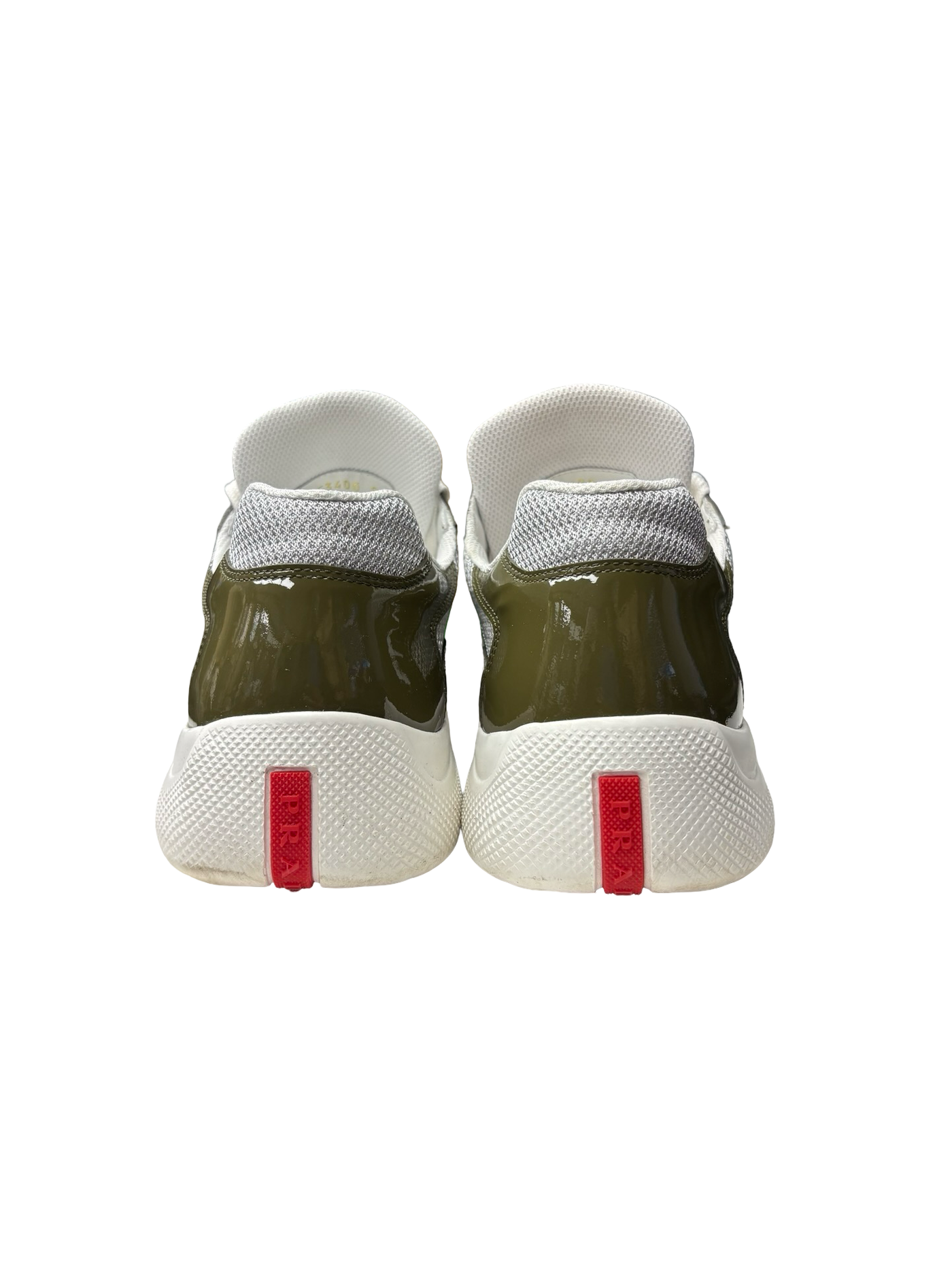 Prada America's Cup Leather Sneakers Loden Green