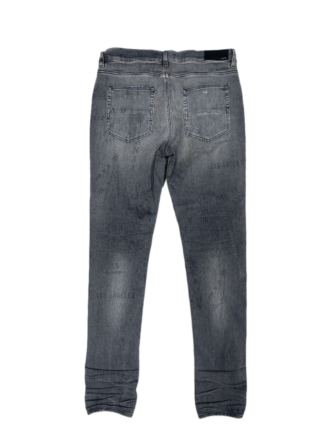 Amiri Military Grey Stencil Jeans