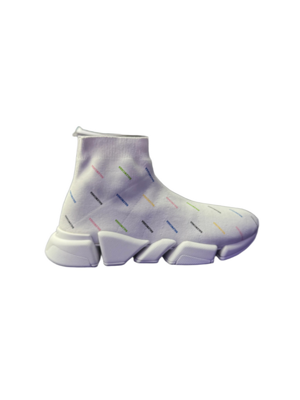 Balenciaga Speed Trainer 2.0 Graffiti All Over Logo White