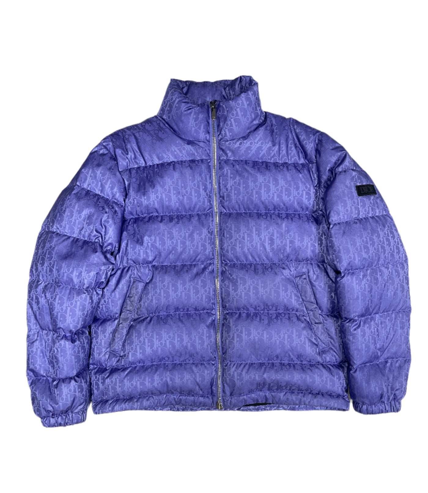 Dior Oblique Jacquard Puffer Jacket Purple