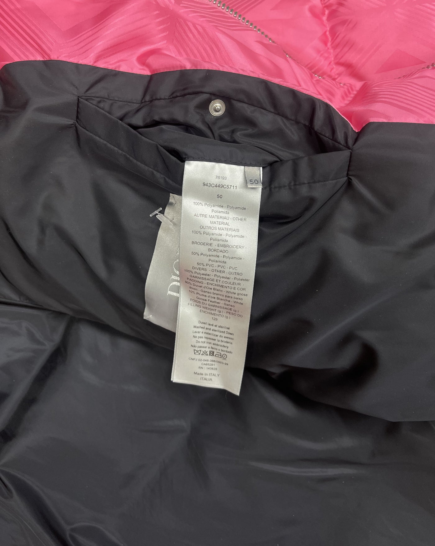 Dior Diamond Mirage Ski Capsule Pink Down Jacket