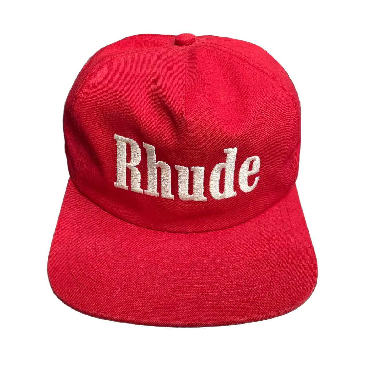 Rhude Satin Logo Hat Red