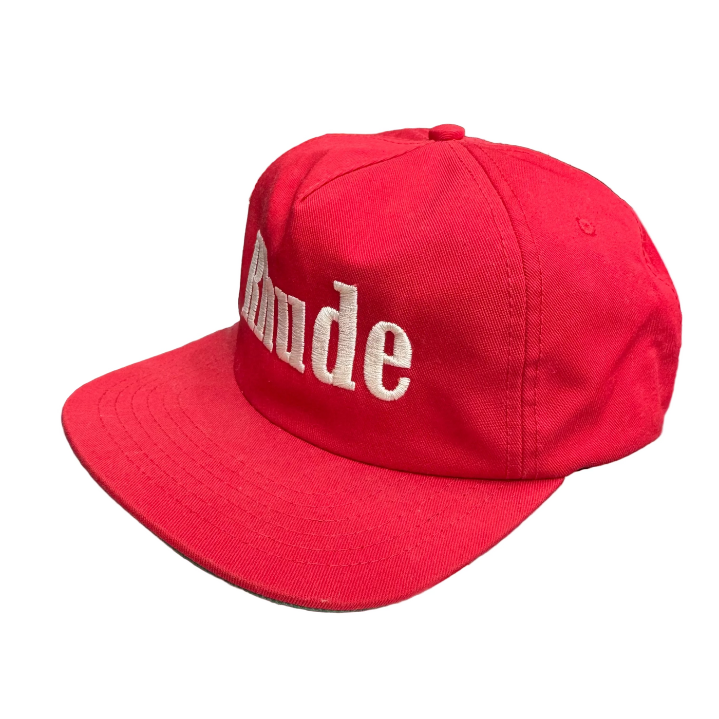 Rhude Satin Logo Hat Red