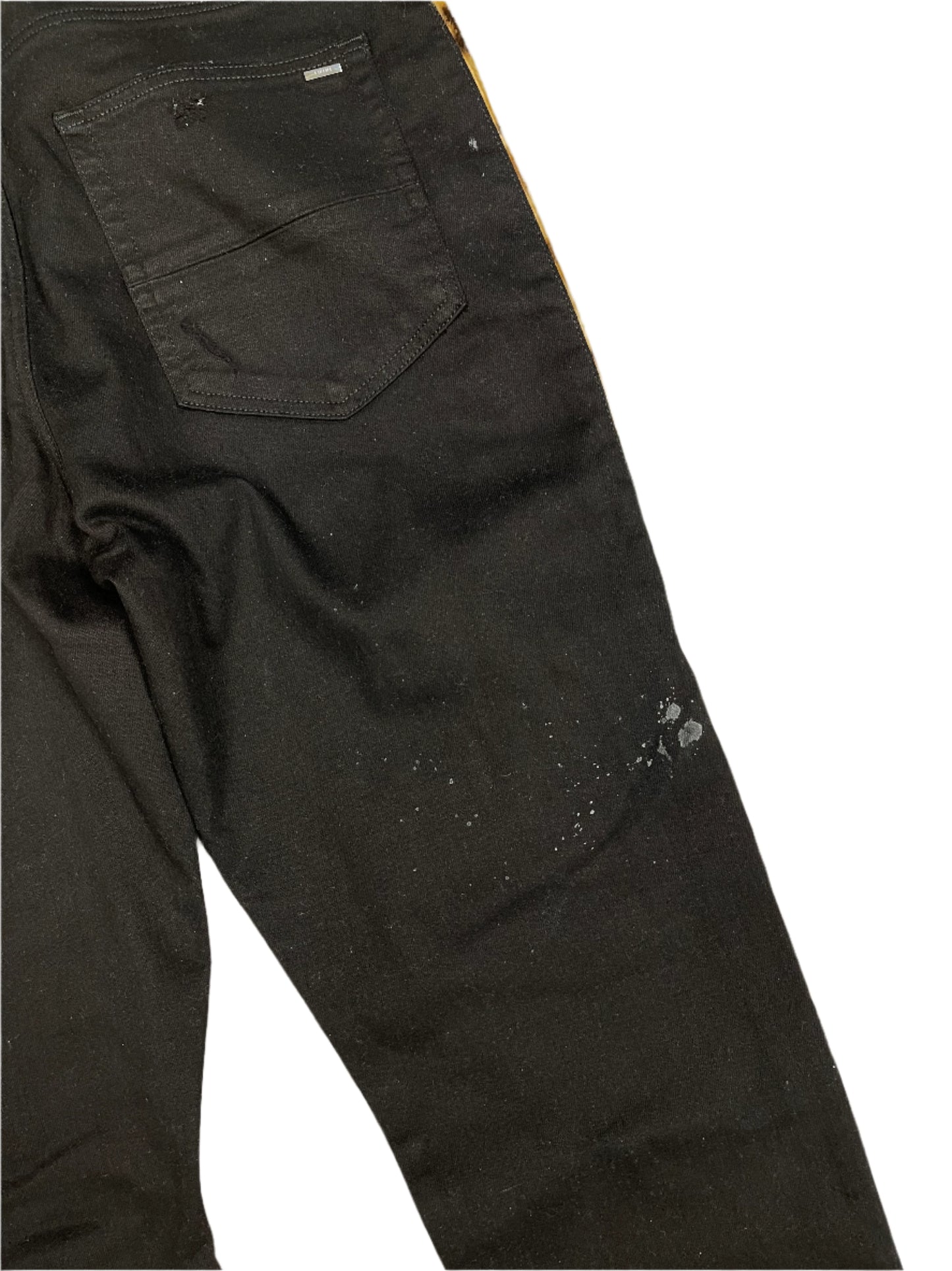 Amiri Leopard Half Track Broken Jeans
