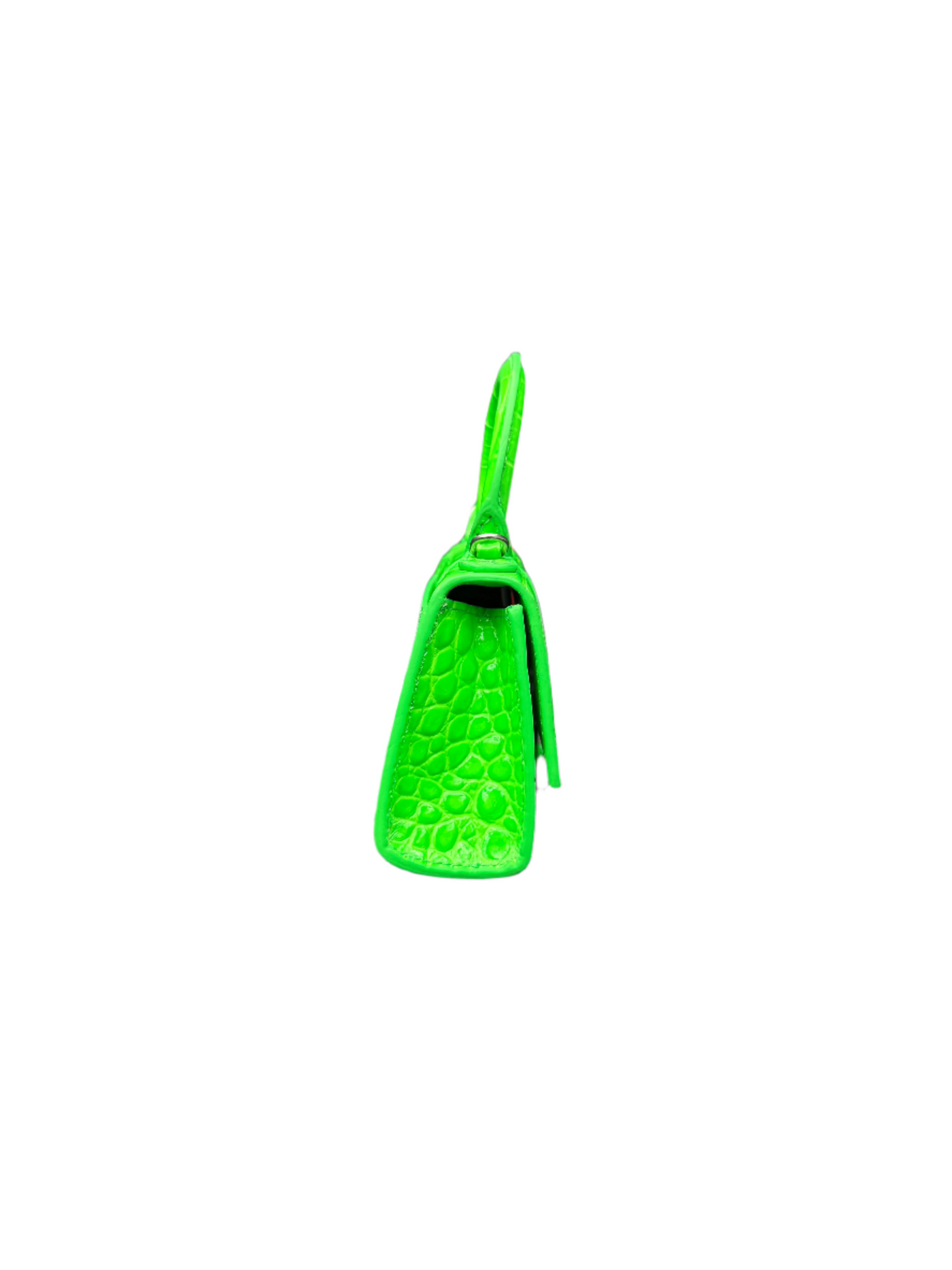Balenciaga Mini Embossed Hourglass Bag Fluo Green