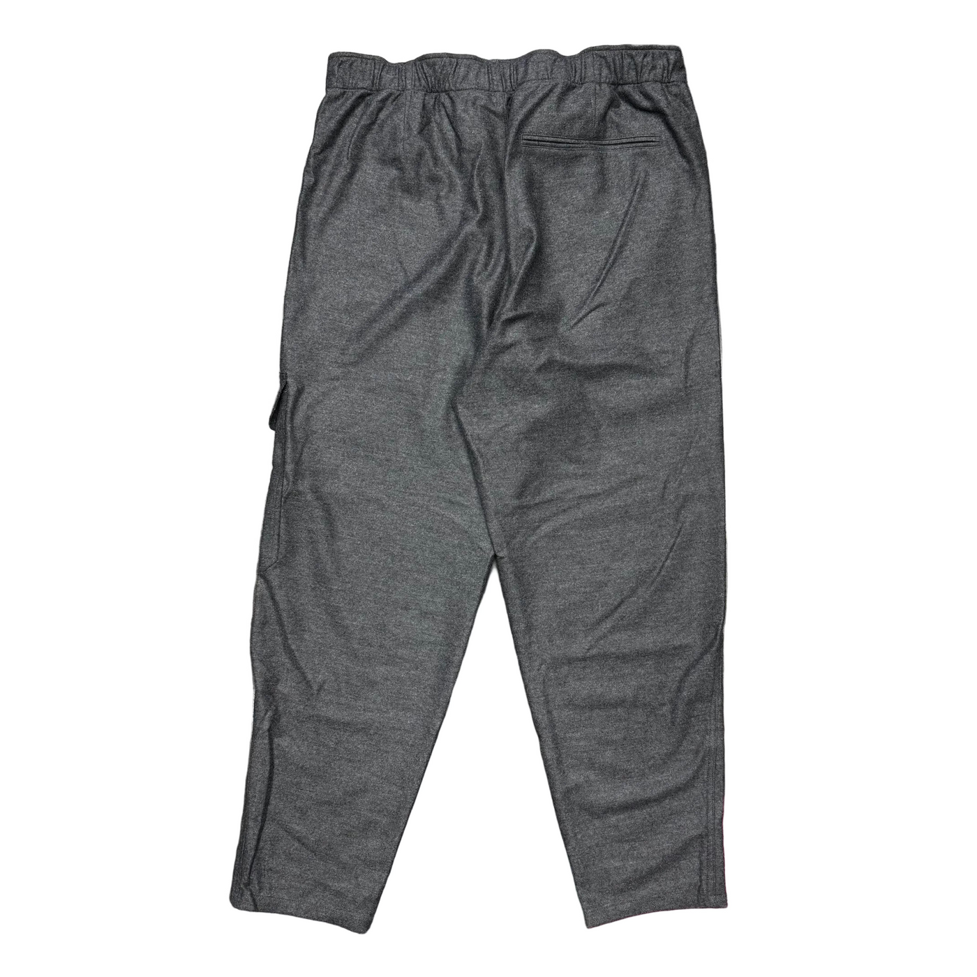 LV Silk Cashmere Wool Blend Double Face Cargo Pants Gray