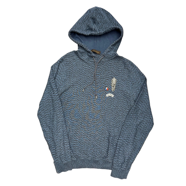 LV America's Cup Patch Logo Hoodie Blue