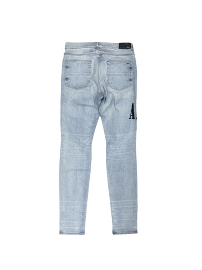 Amiri Applique Light Wash Jeans