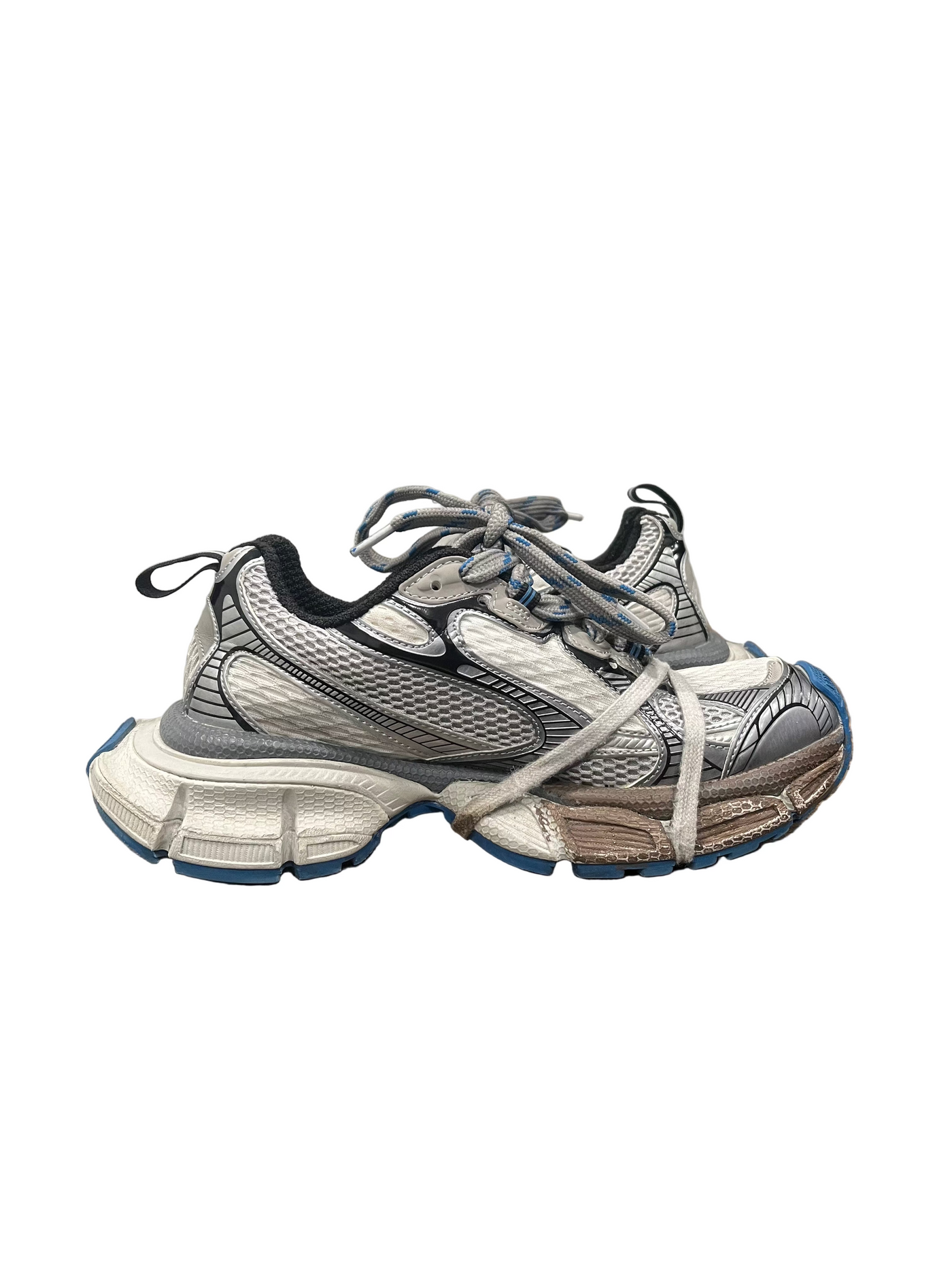 Balenciaga 3XL Sneakers Worn Out Grey Blue