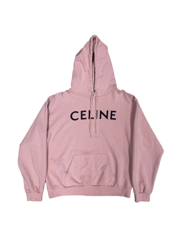Celine Women's Pink Logo Hoodie