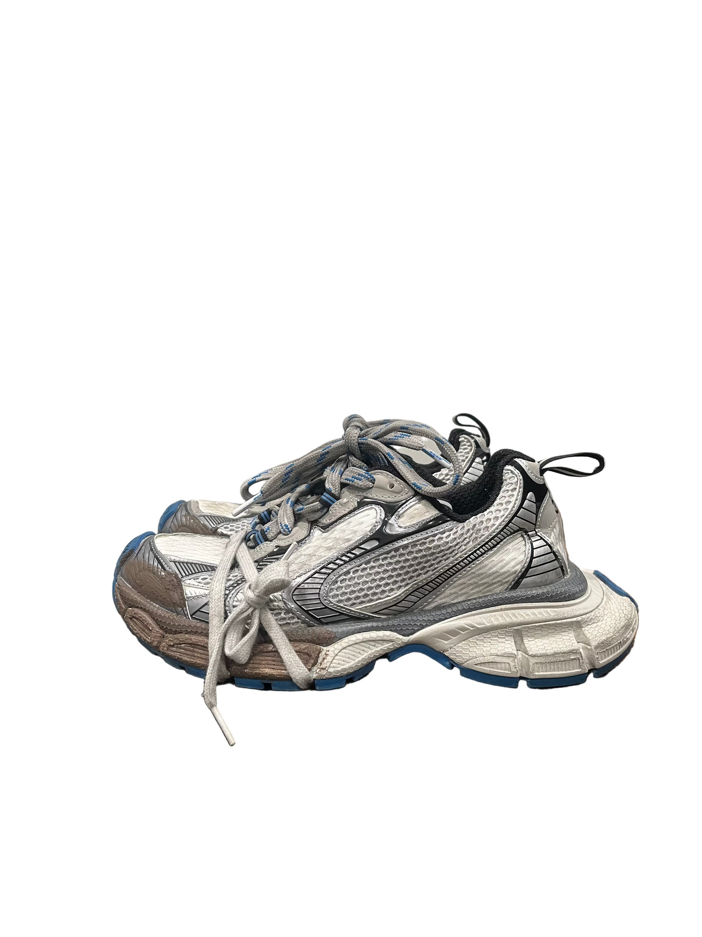 Balenciaga 3XL Sneakers Worn Out Grey Blue