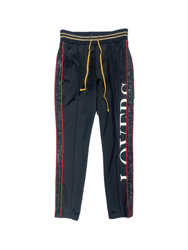 Amiri Lovers Black Track Pants