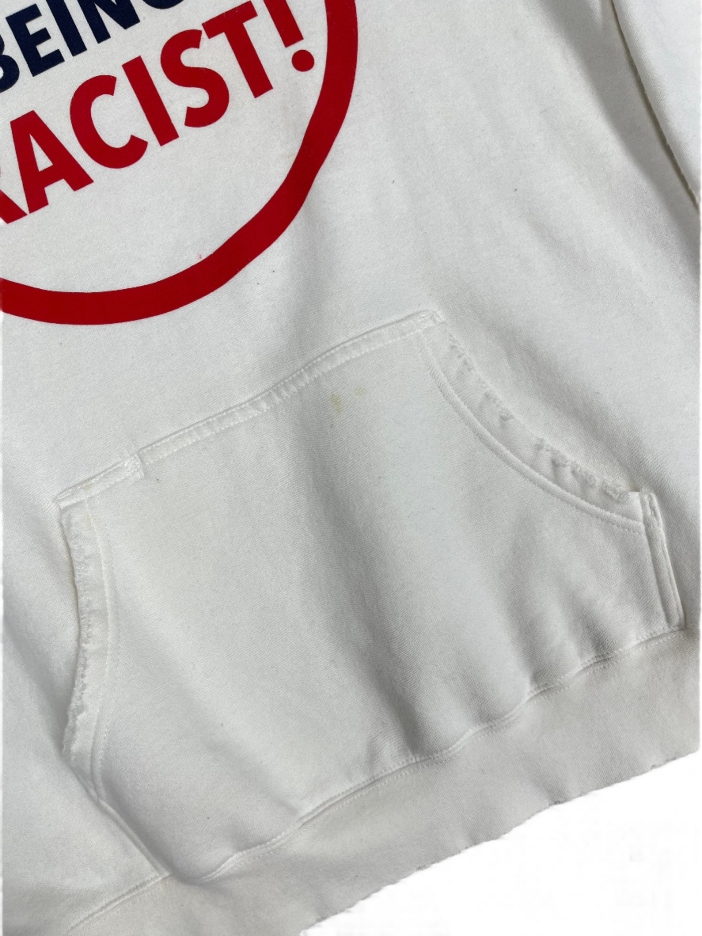 Gallery Dept. Stop Being Racist Reversible ATK White Hoodie