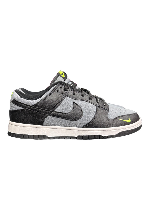 Nike Dunk Low Black Cool Grey Volt Mini Swoosh