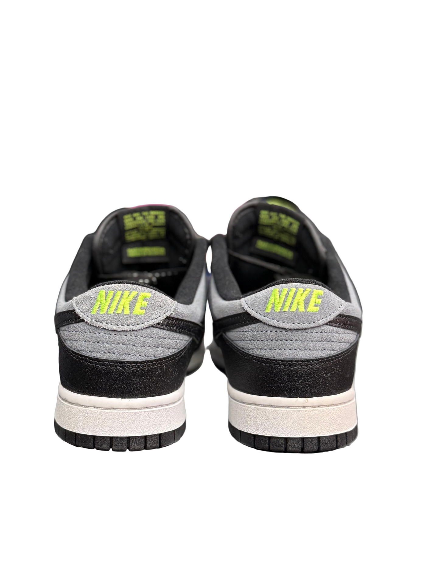 Nike Dunk Low Black Cool Grey Volt Mini Swoosh