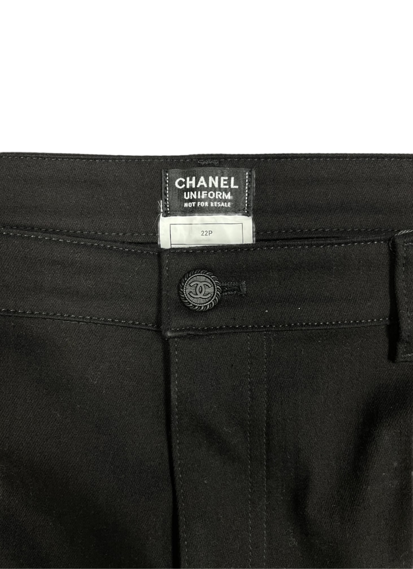 Chanel Straight Leg Jeans Black