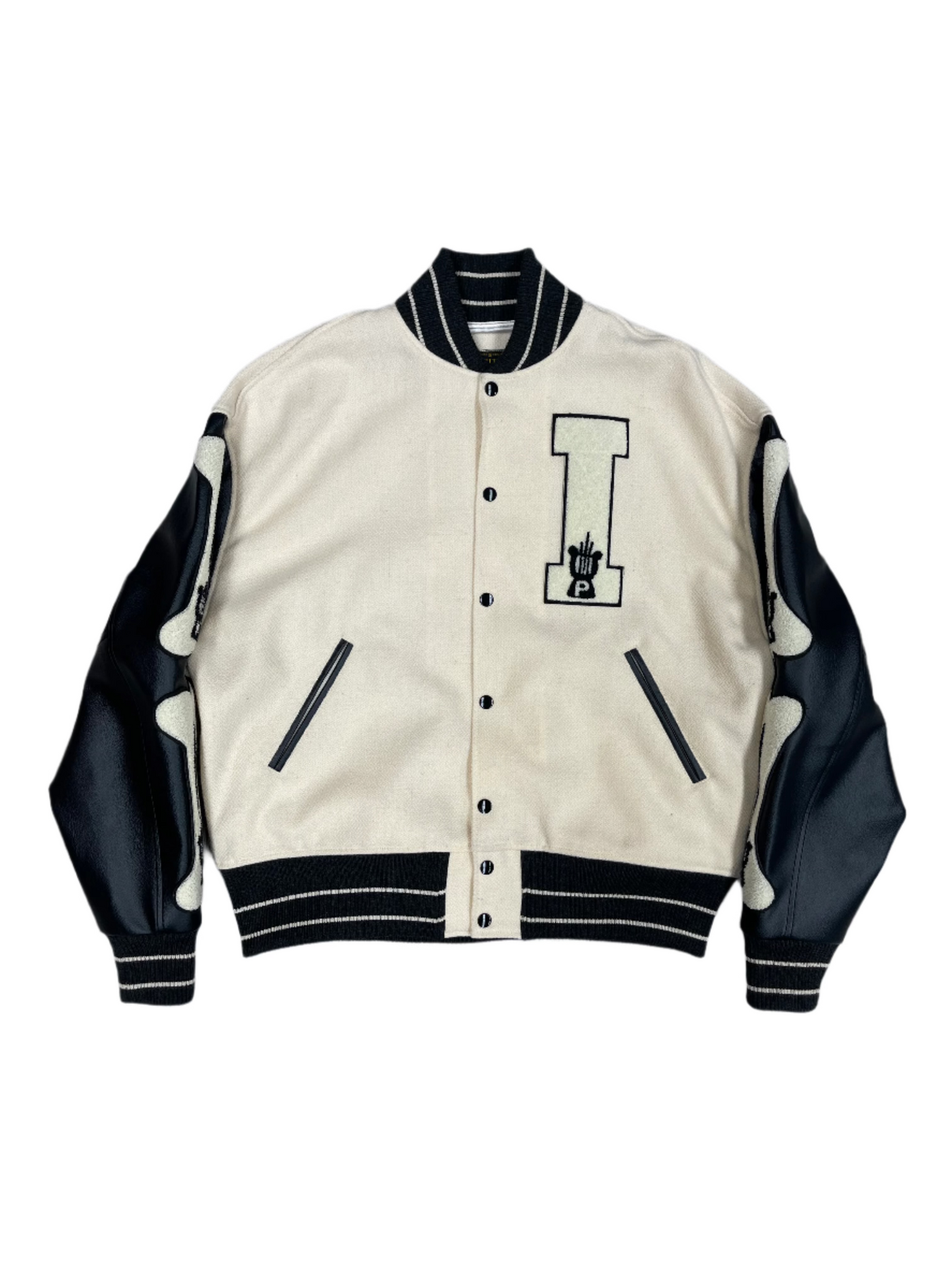 Kapital 40's Wool I-Five Varsity Jacket Kinari