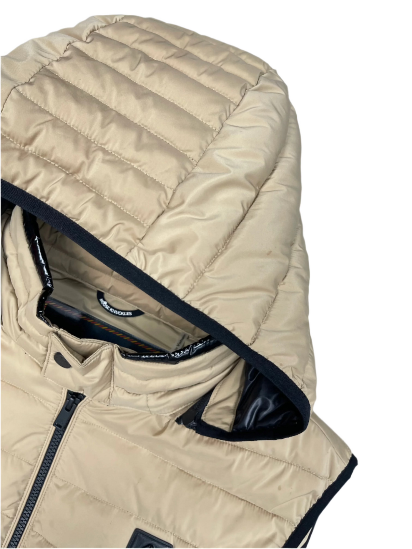 Moose Knuckles Men's Air Down Vest Beige