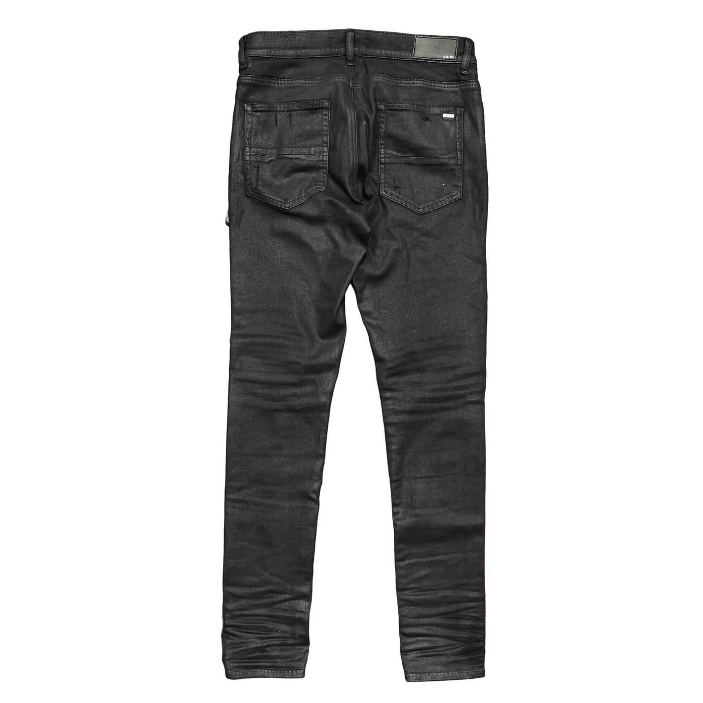 Amiri MX1 Coated Patch Jeans Black