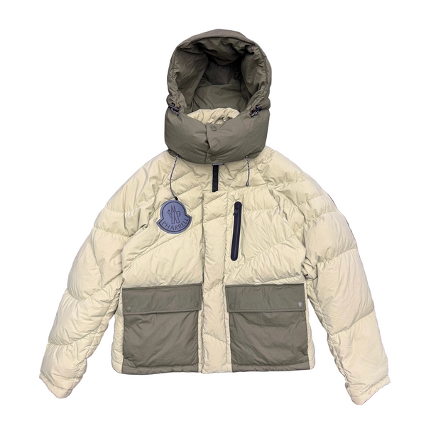 Moncler x Pharrell Williams Chestnut Short Down Jacket Light Green