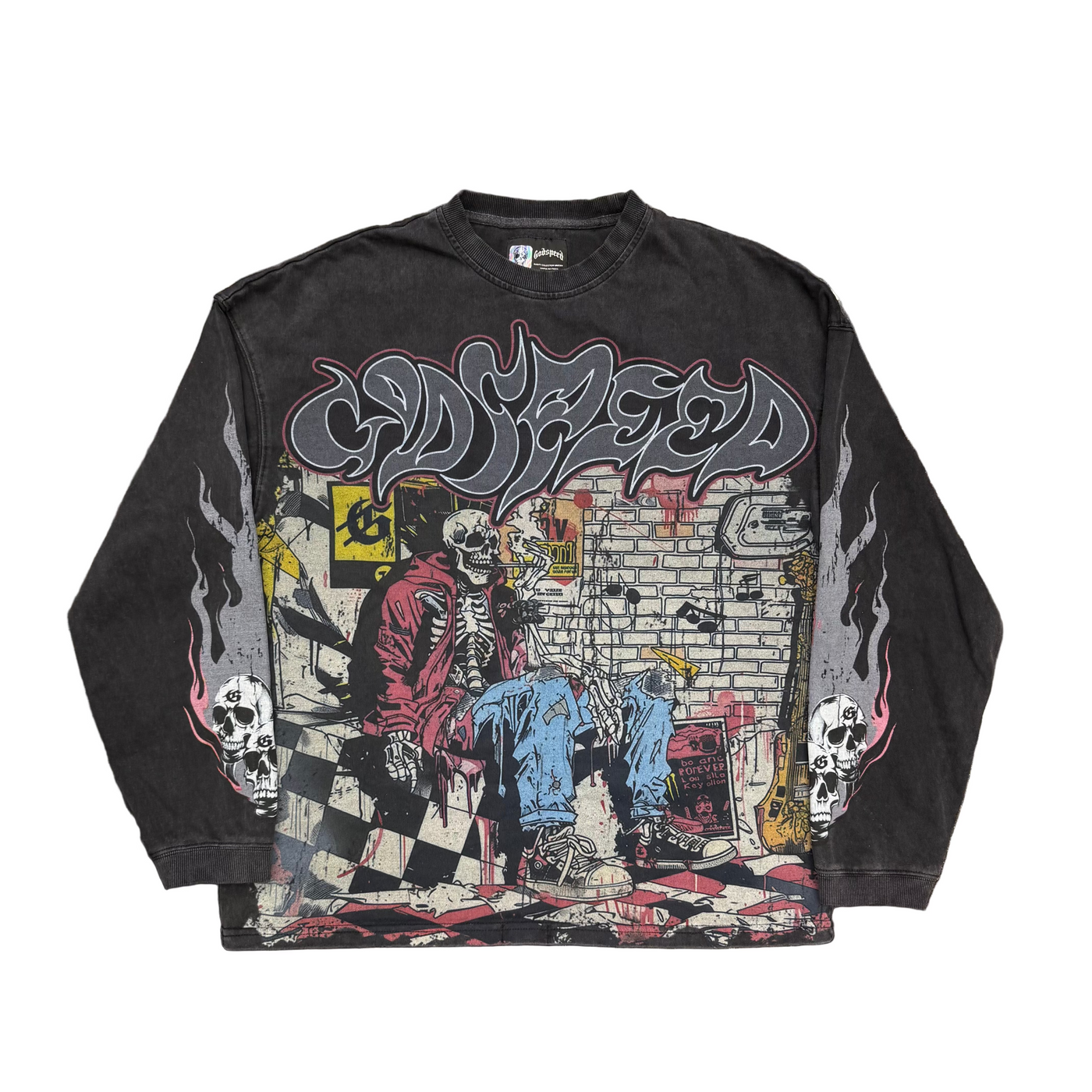 Godspeed Stoner L/S Tee Grey Wash