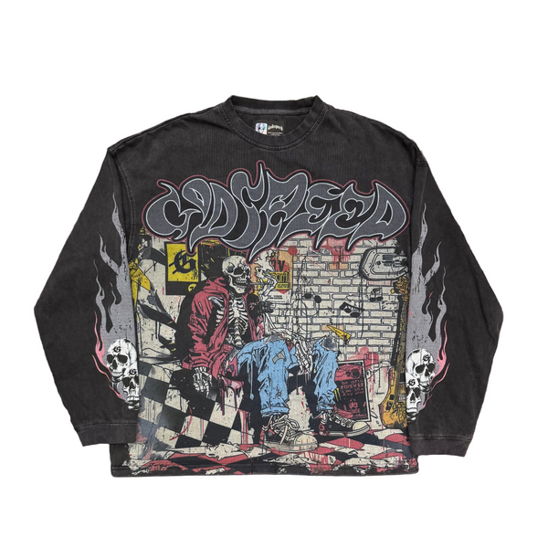 Godspeed Stoner L/S Tee Grey Wash