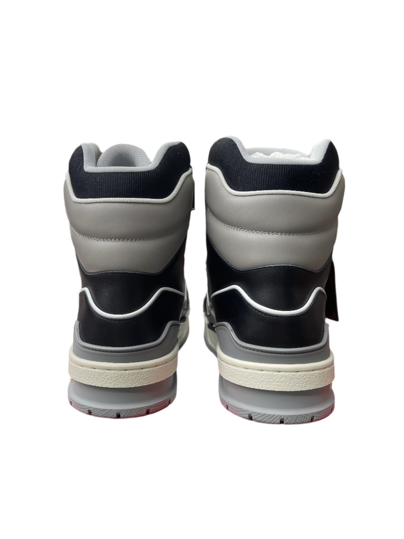 LV 408 Trainer Sneaker Boot High Black Grey