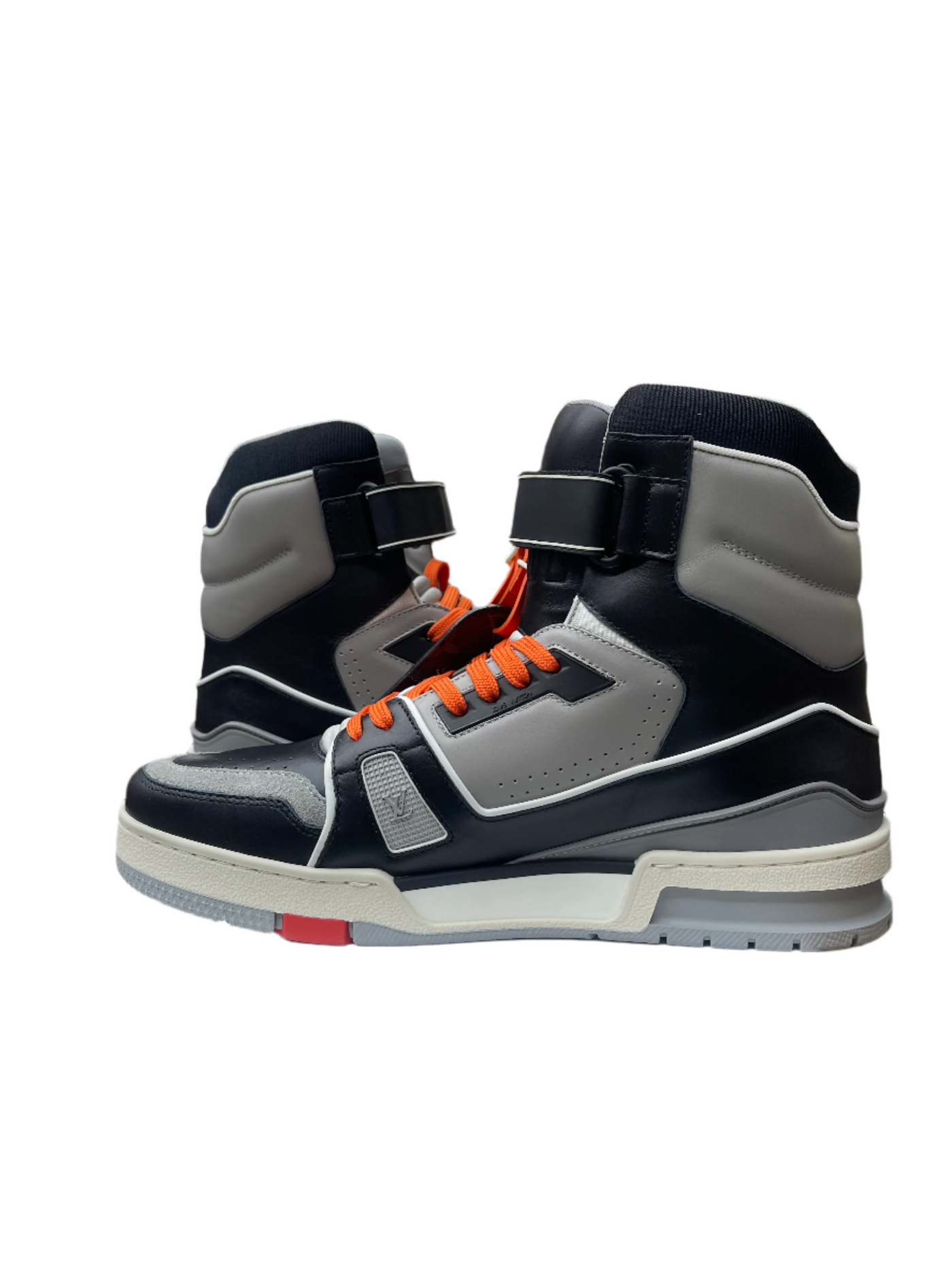 LV 408 Trainer Sneaker Boot High Black Grey