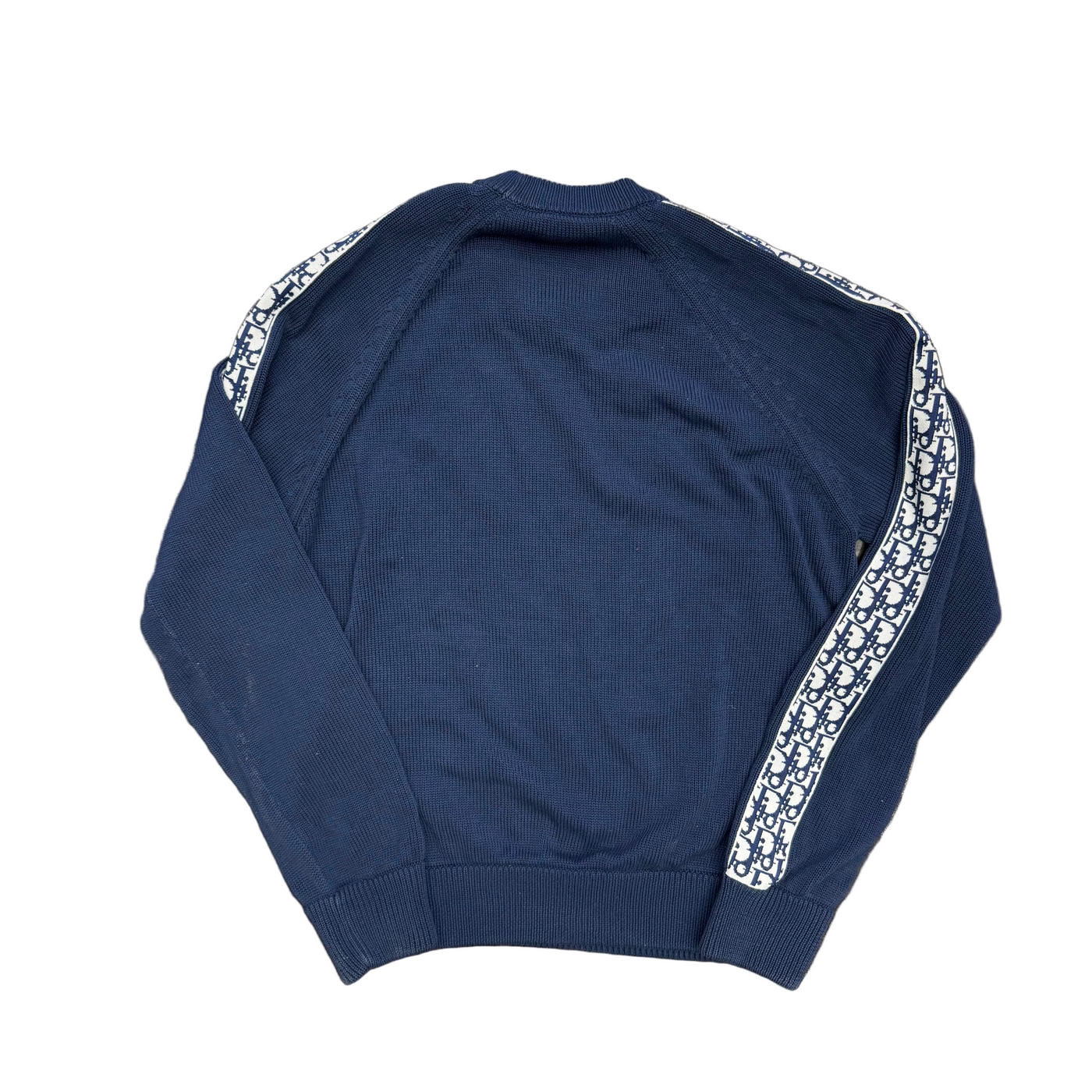 Dior Sweater with Dior Oblique Inserts Deep Blue