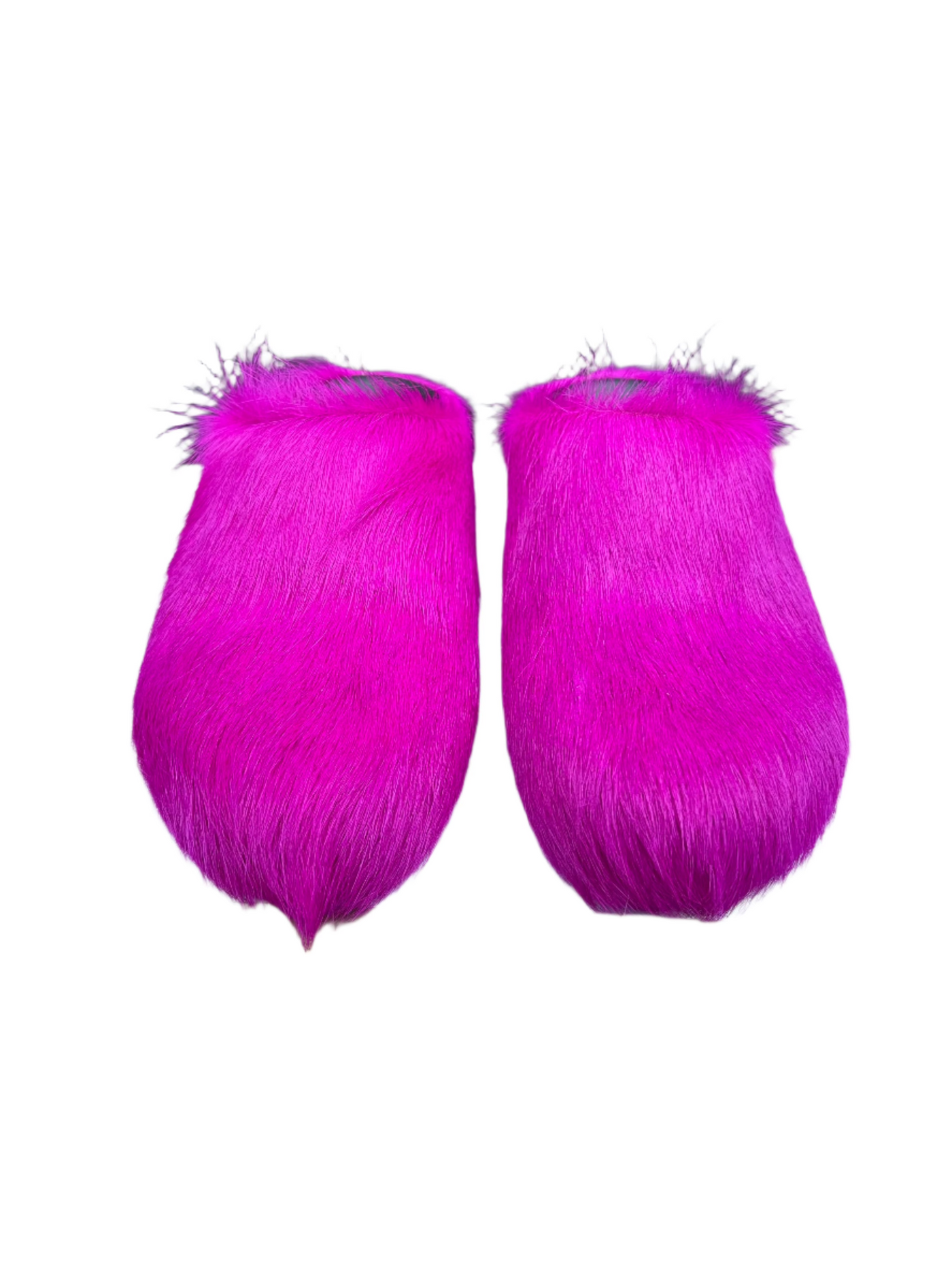 Marni Long-Hair Calfskin Fussbett Sabot Pink