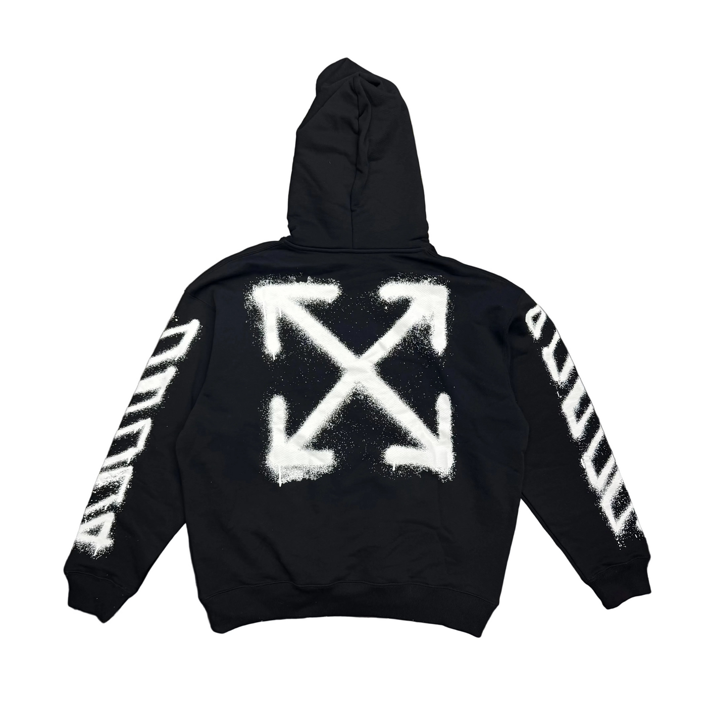 Off-White Spray Can Arrow Skate Hoodie Black White