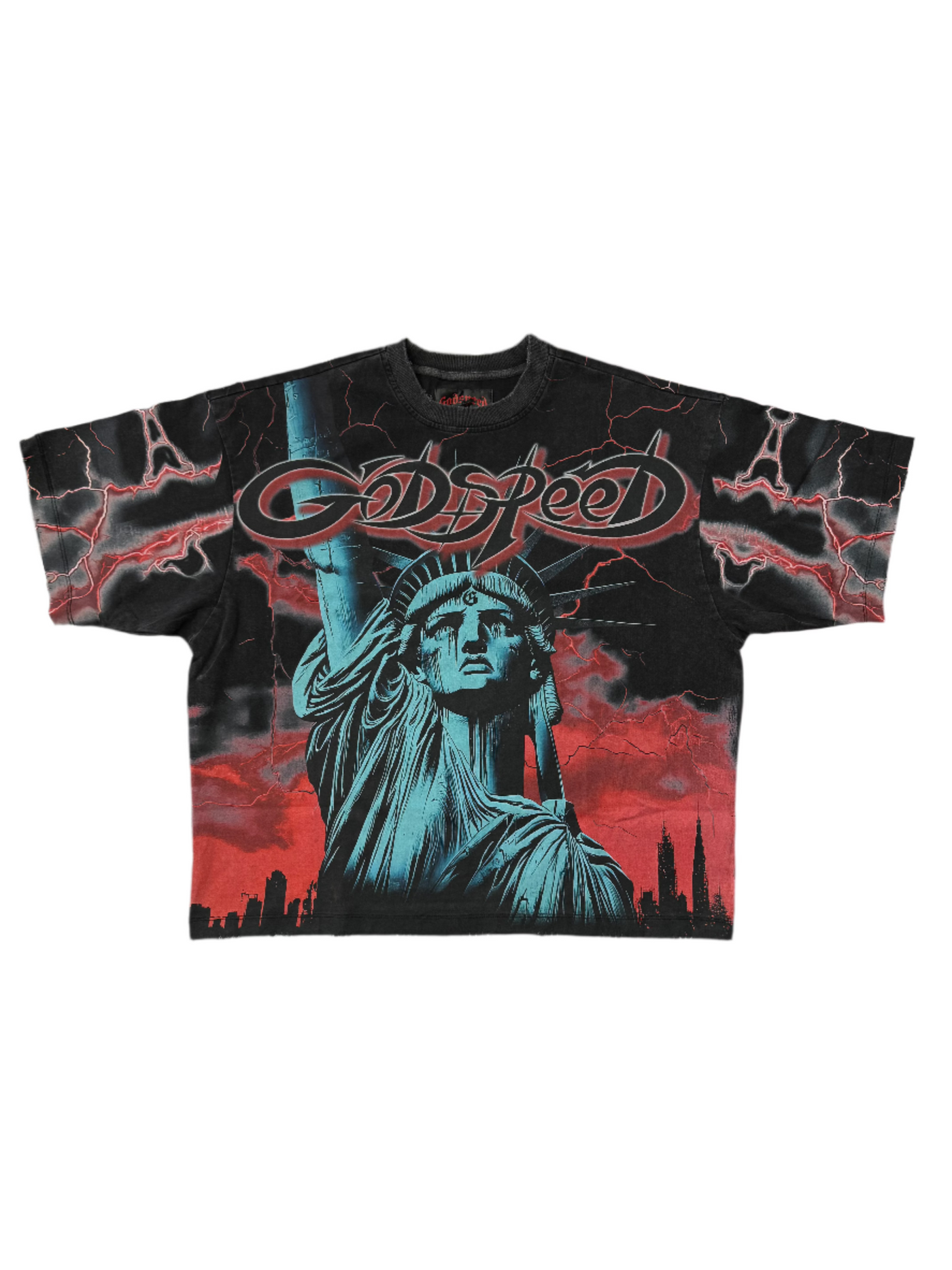 Godspeed Voltage Tee Black Red