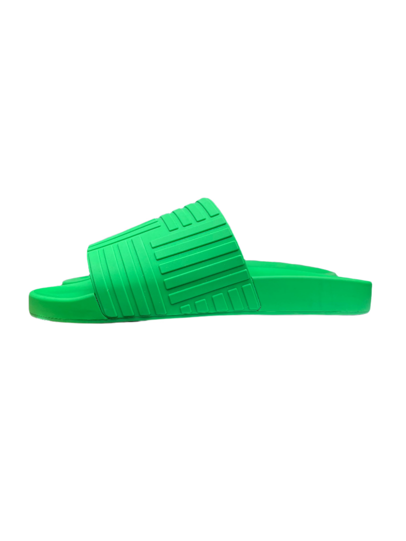 Bottega Veneta Rubber Slides Parakeet Green