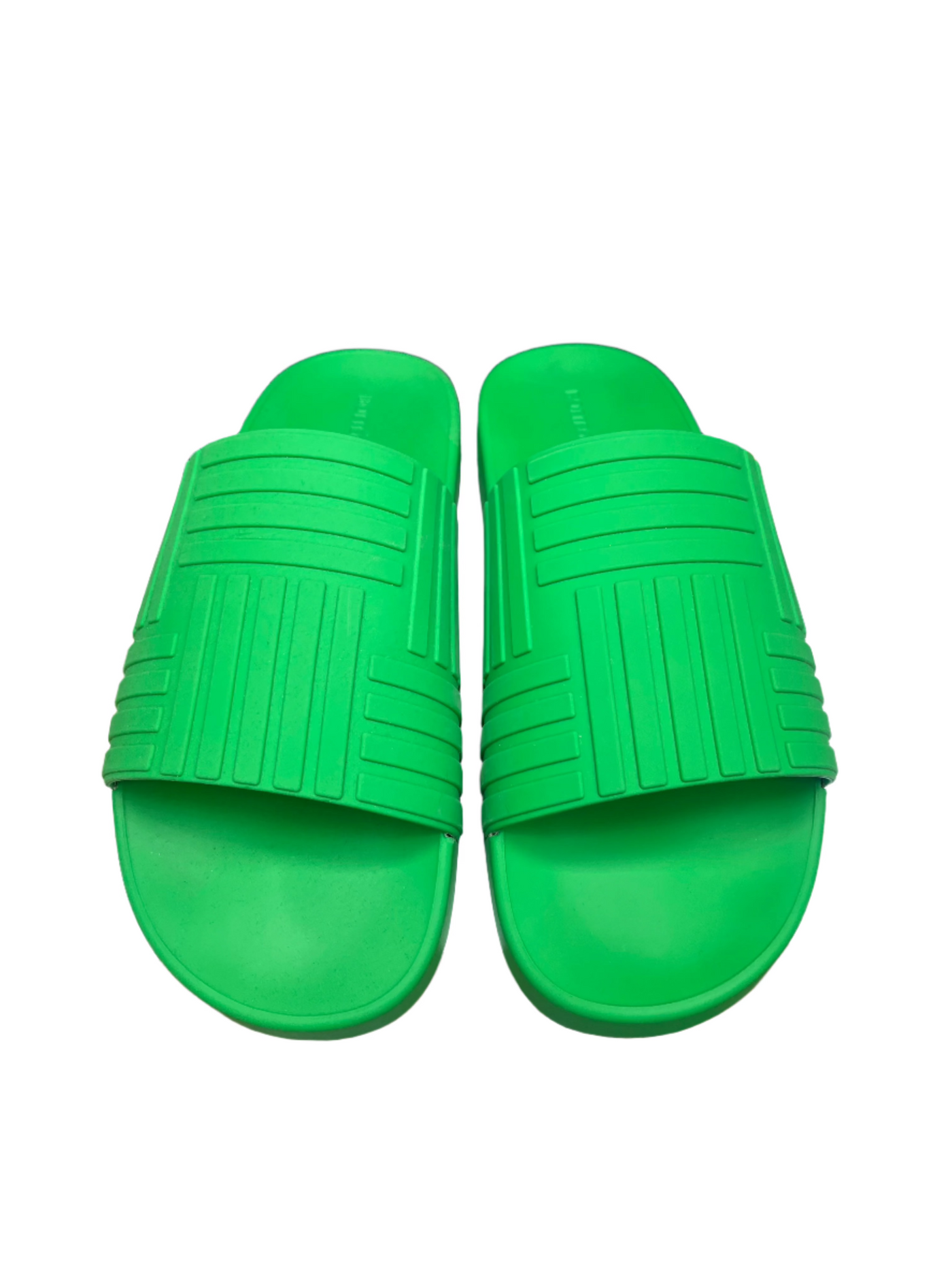 Bottega Veneta Rubber Slides Parakeet Green