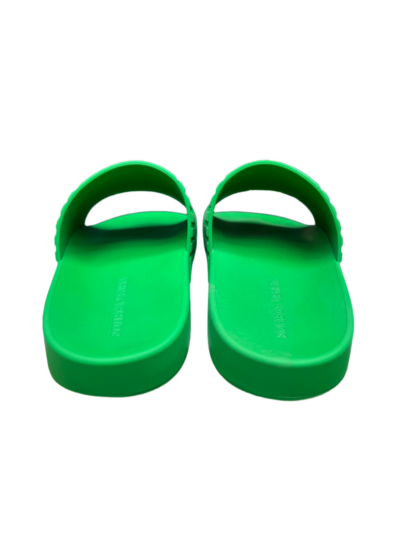 Bottega Veneta Rubber Slides Parakeet Green