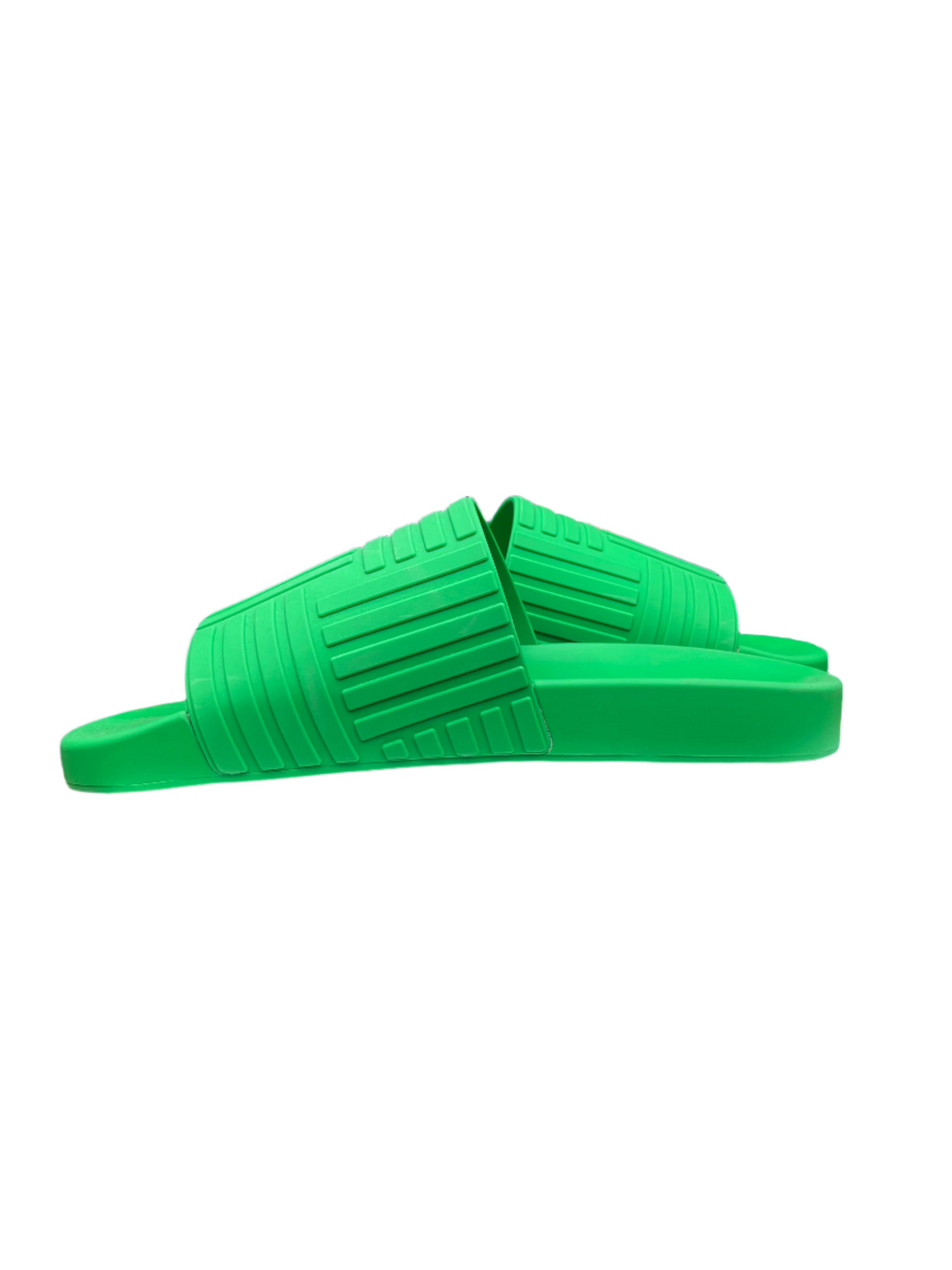 Bottega Veneta Rubber Slides Parakeet Green