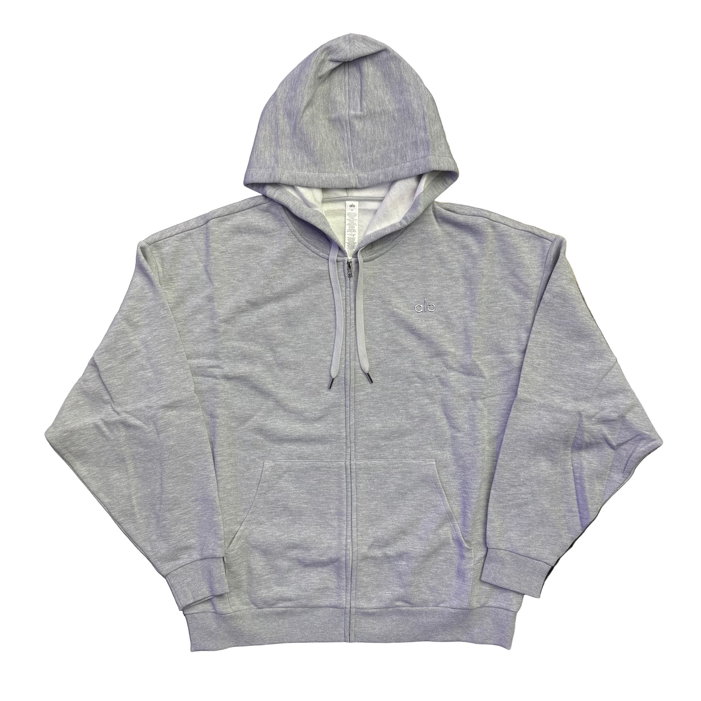 Alo Accolade Full-Zip Hoodie Athletic Heather Grey
