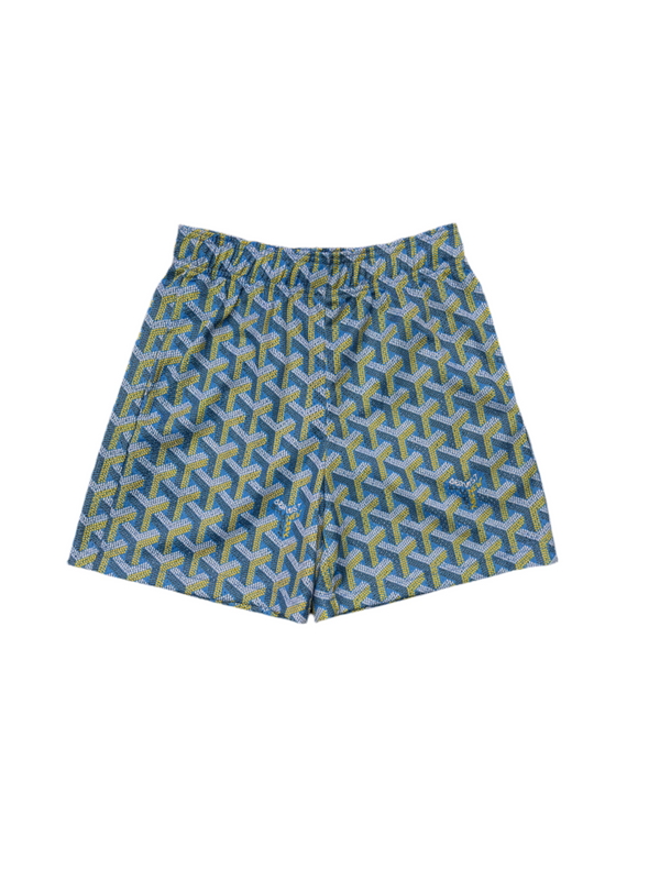 Bravest Studios Shorts Blue Yellow White