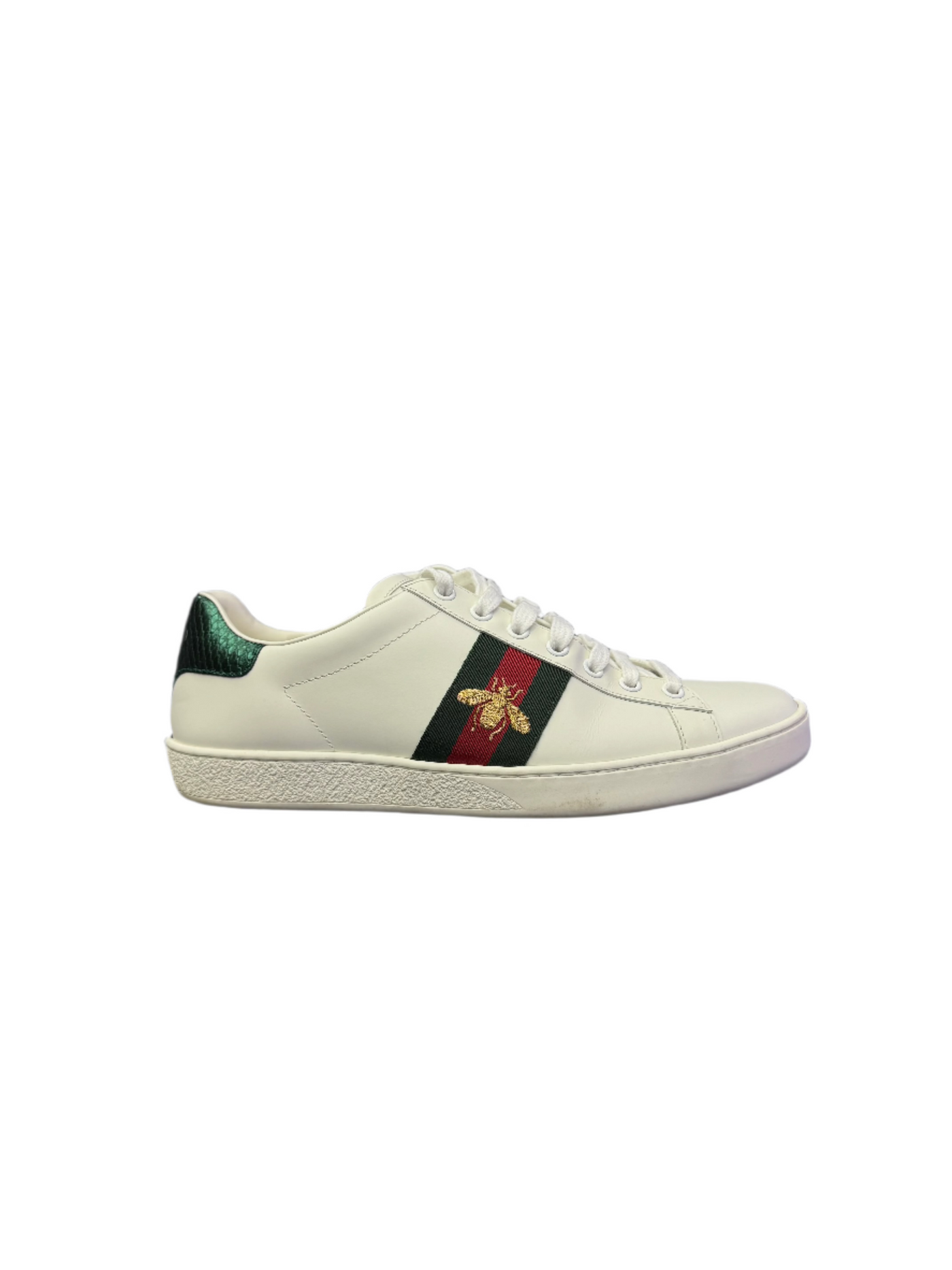 Gucci Ace Sneaker with Web White
